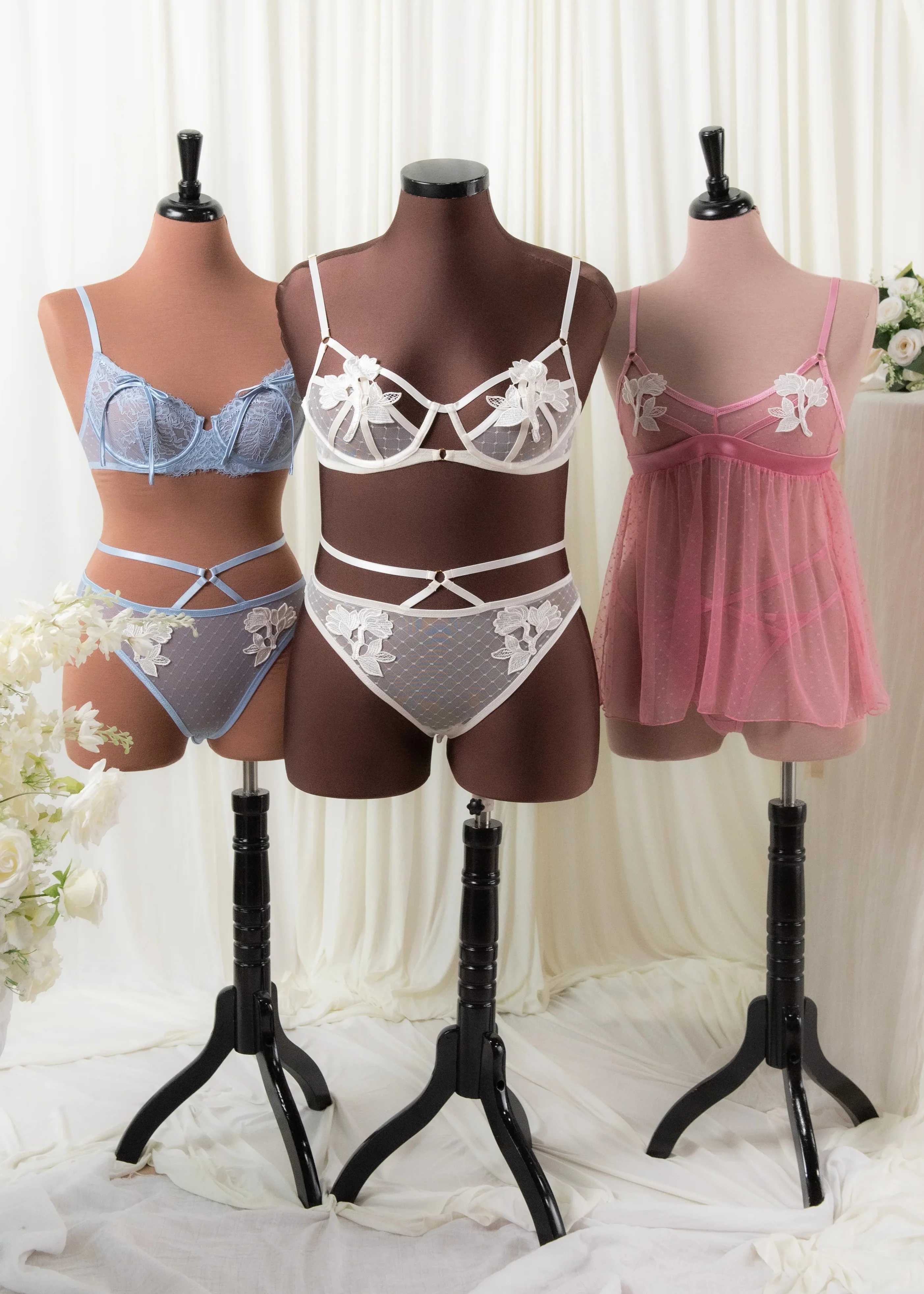 Appliqué Underwire Bralette - Pearl - Image 17