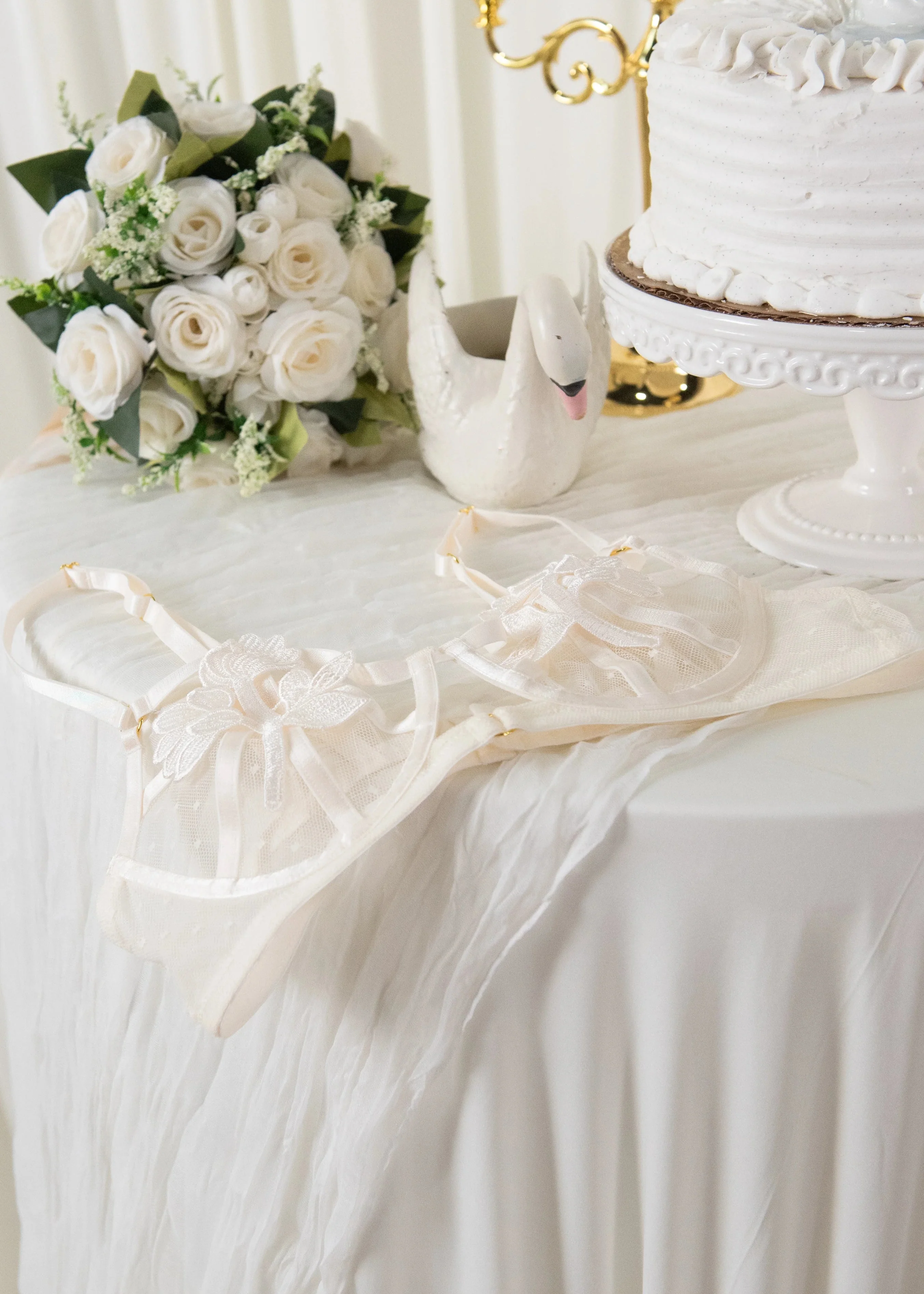 Appliqué Underwire Bralette - Pearl - Image 18