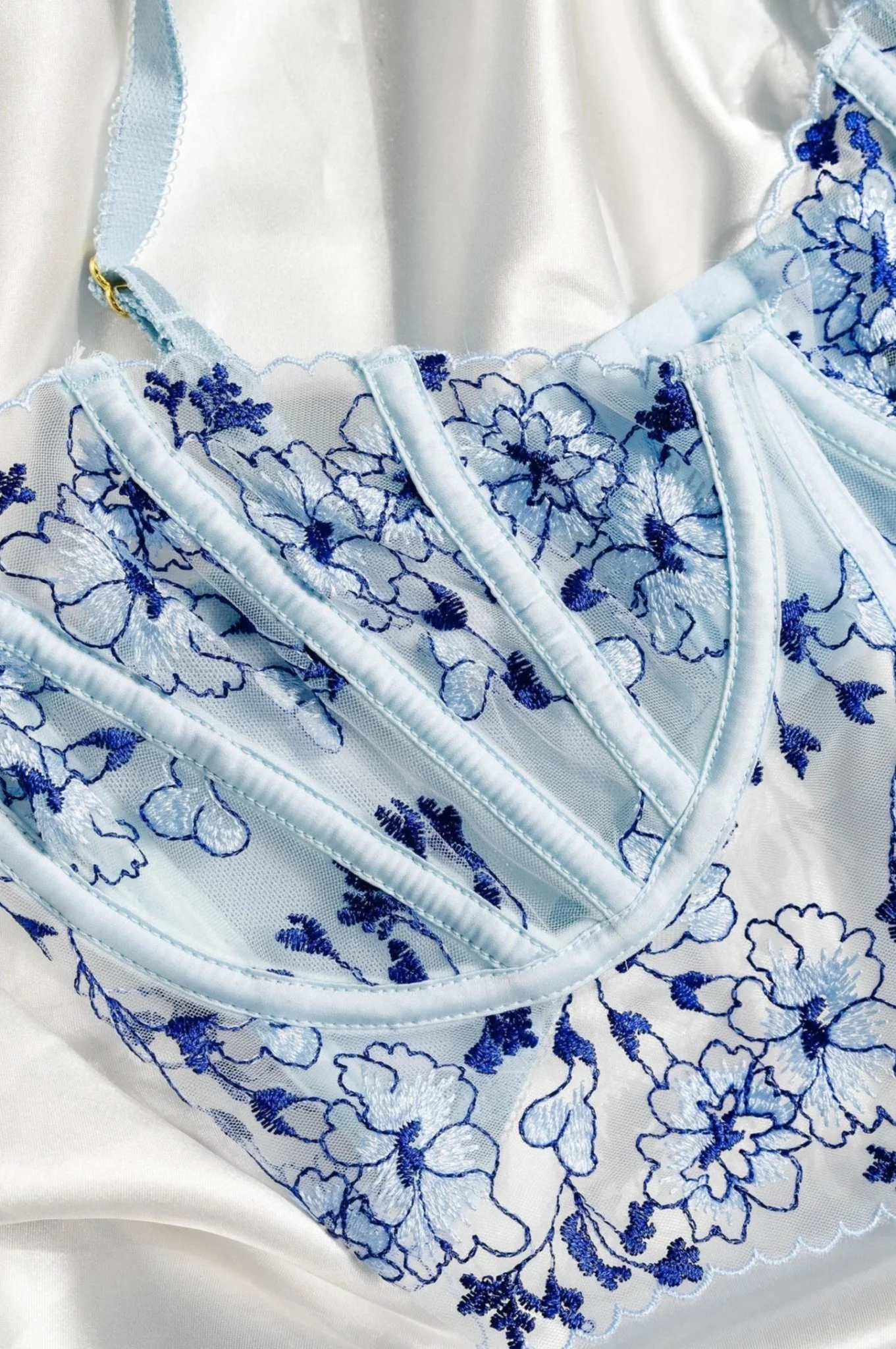 Embroidered Underwire Bustier - Image 10