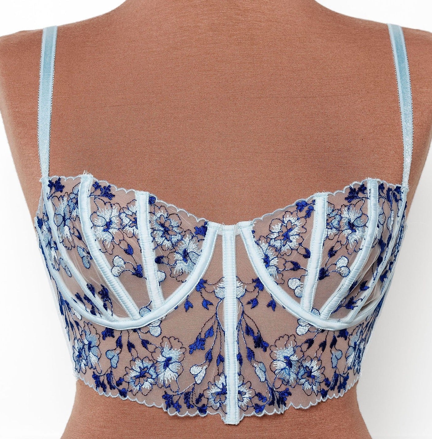 Embroidered Underwire Bustier - Image 14