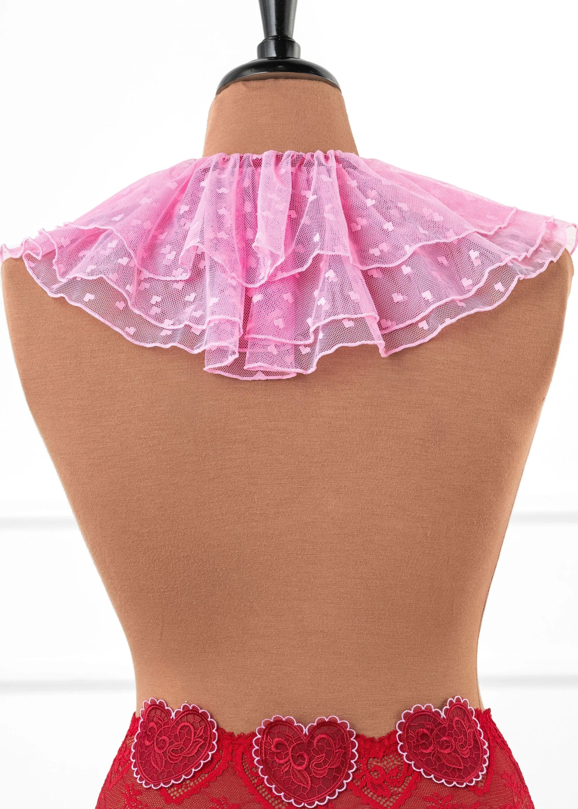 Lingerie Ruffle Cape - Candy Pink - Image 9