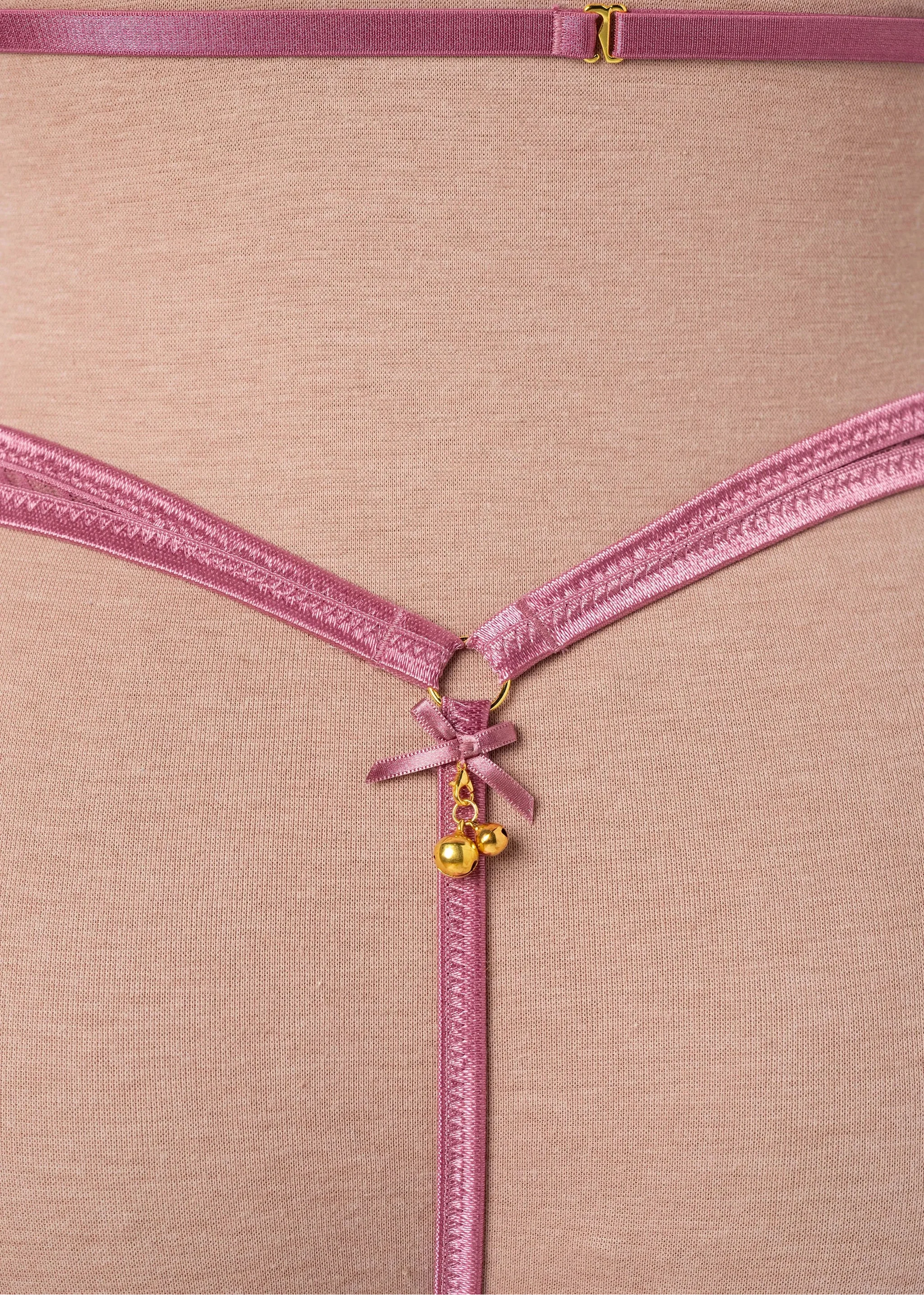Midrise Mesh Charm Thong - Sugarplum Pink - Image 11