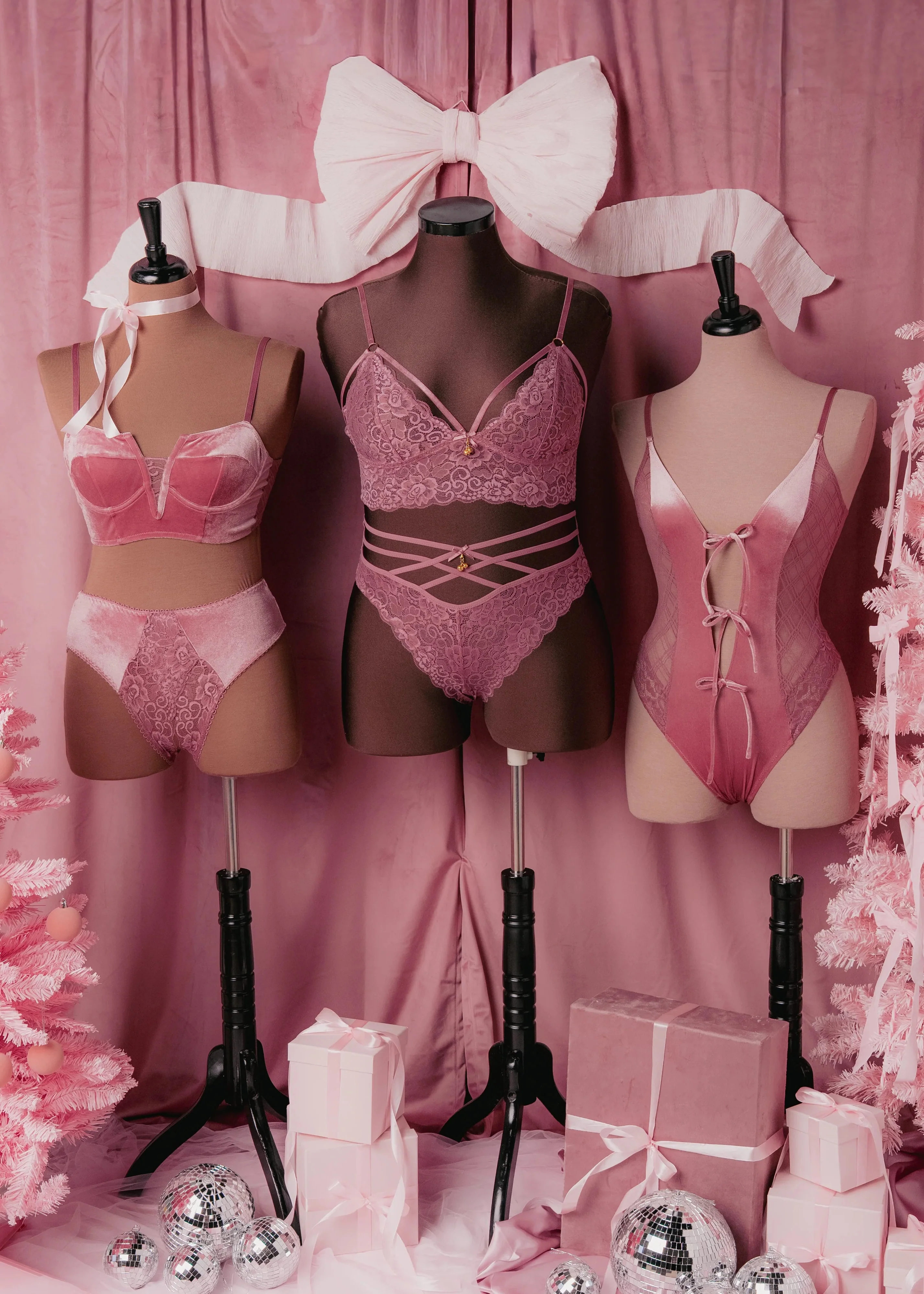 Strappy Crotchless Charm Panty - Sugarplum Pink - Image 14