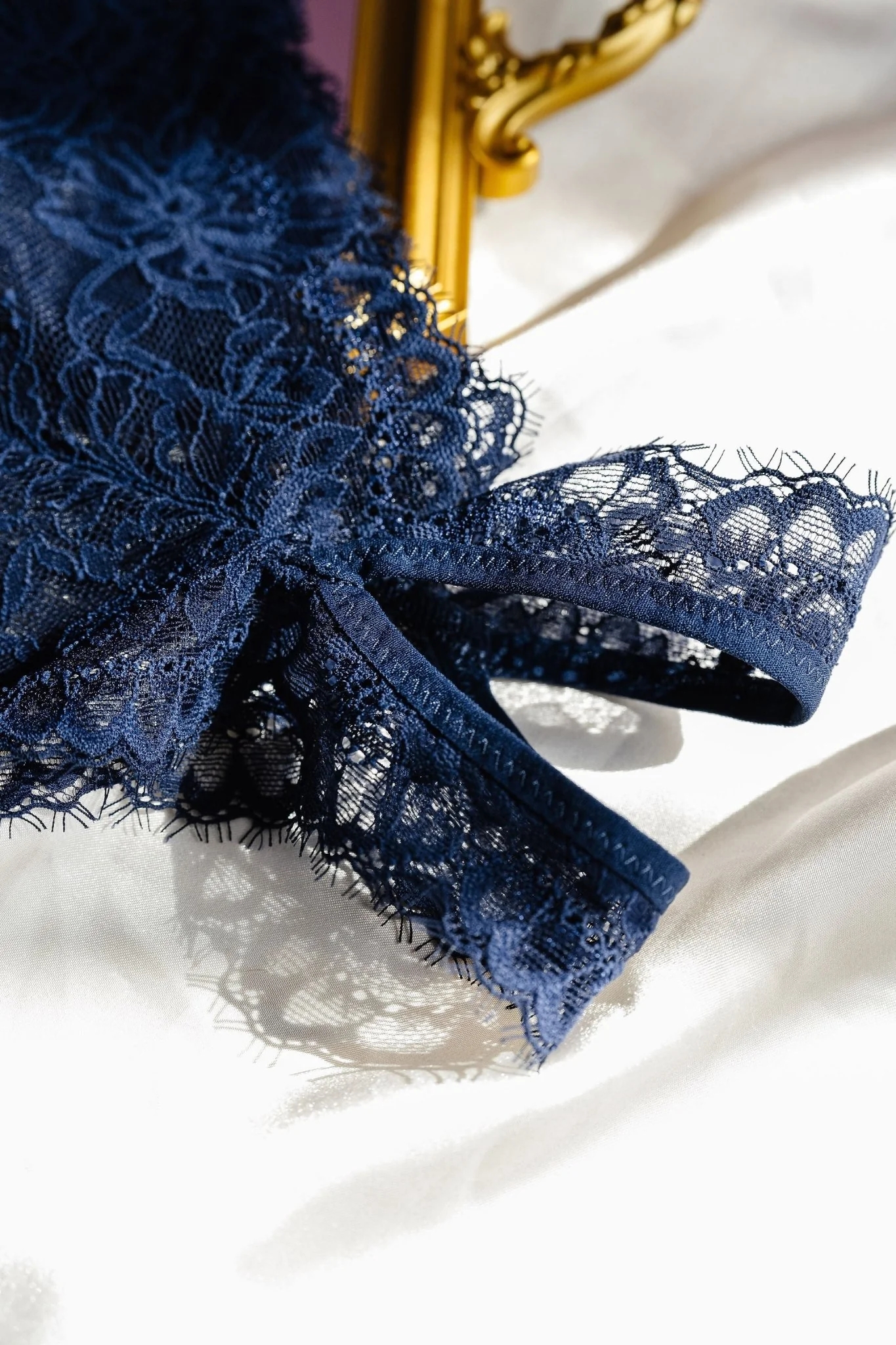Strappy Crotchless Panty - Navy - Image 6