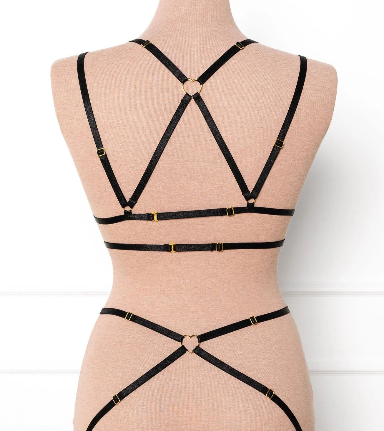 Strappy Heart Harness Top - Black - Image 14