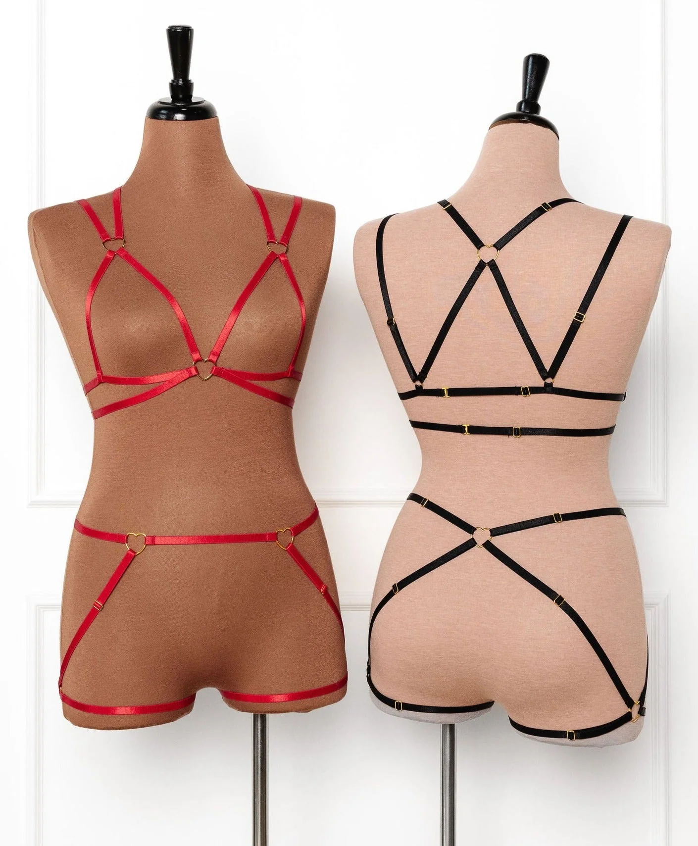 Strappy Heart Harness Top - Black - Image 16